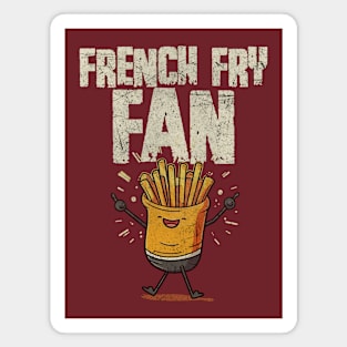 French Fry Fan Magnet